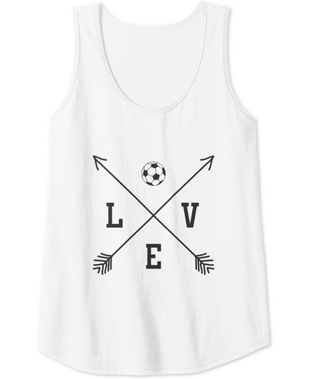 Discover Soccer Love Tank Girls Ladies Tank Top