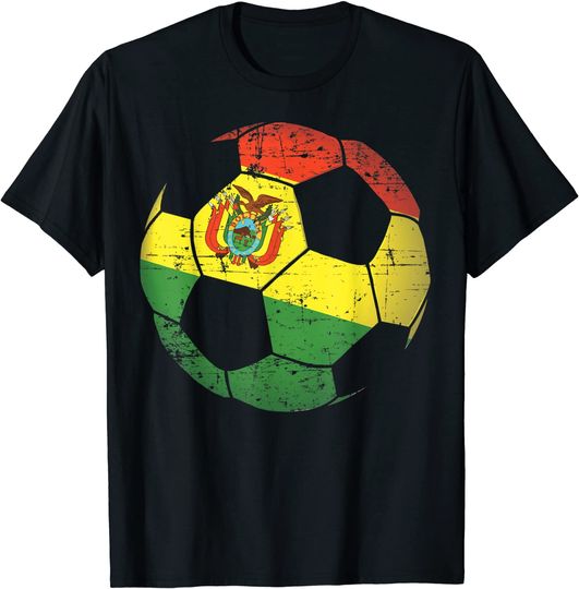 Discover Bolivia Soccer Ball Flag Jersey Bolivian Football Gift T-Shirt