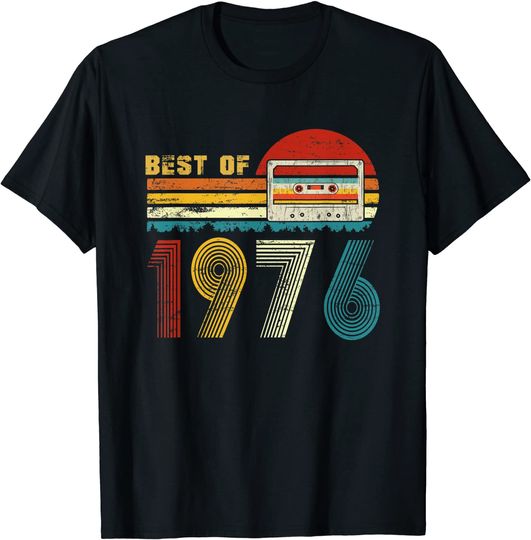 Discover T-shirt Presente Best Of 1976 Retro Cassette