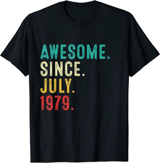 Discover 42 Years Old Vintage Awesome Since July 1979 T Shirt