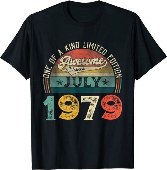 Discover 42nd Birthday Decorations July 1979 T Shirt
