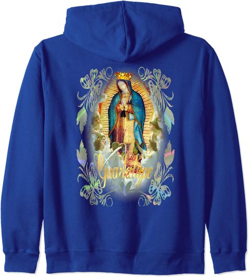 Discover Hoodie Unissexo Nossa Senhora de Guadalupe Católica Mexicana Virgem Maria