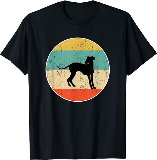 Discover Camiseta para Homem e Mulher com Cão e Círculo Colorido