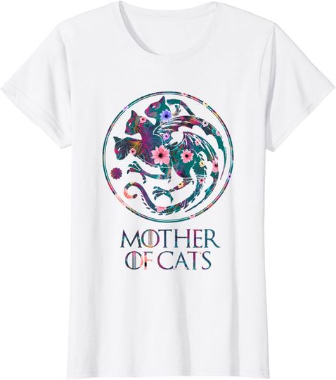 Discover T-shirt de Mulher Mother of Cats