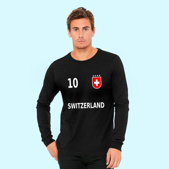 Discover Switzerland Suisse Swiss Soccer Jersey 2020 Long Sleeves