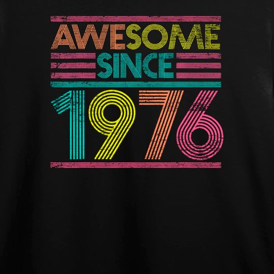 Discover Awesome Since 1976 45th Birthday Gifts 45 Years Old Long Sleeves