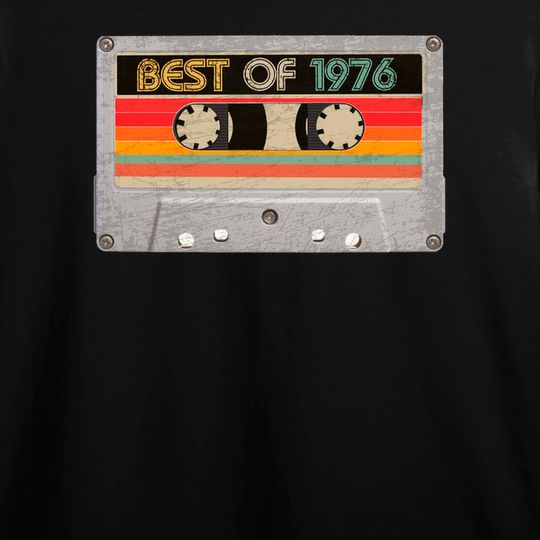 Discover Best Of 1976 45th Birthday Gifts Cassette Tape Long Sleeves