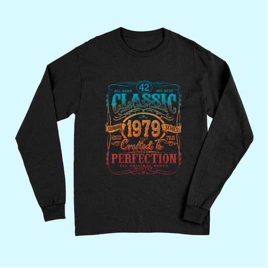 Discover Vintage 1979 Limited Edition Gift 42 years old 42nd Birthday TLong Sleeves