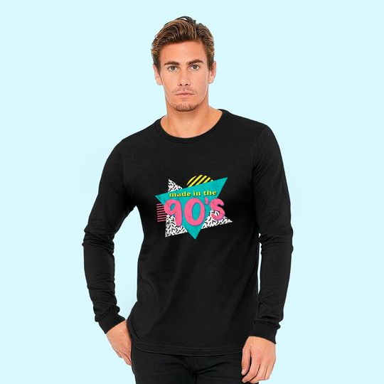 Discover Made In The 90's Retro Vintage 1990's Birthday Long Sleeves