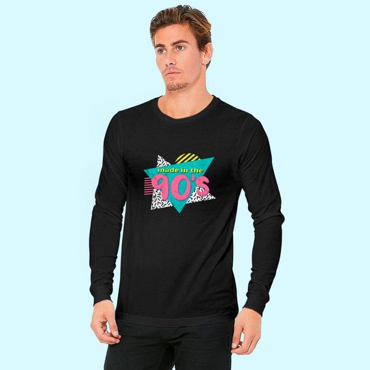 Discover Made In The 90's Retro Vintage 1990's Birthday Long Sleeves