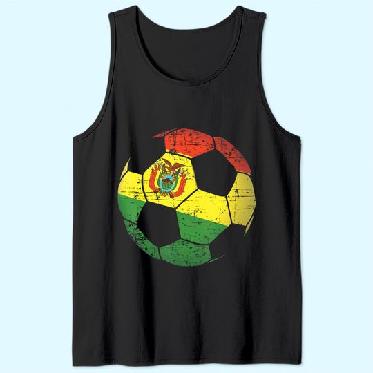 Discover Bolivia Soccer Ball Flag Jersey Bolivian Football Gift Tank Top