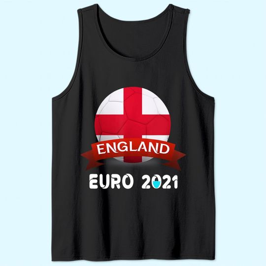 Discover Euro 2021 Men's Tank Top England Flags Soccer