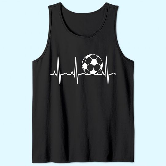 Soccer Heartbeat Soccer Ball Tank Top