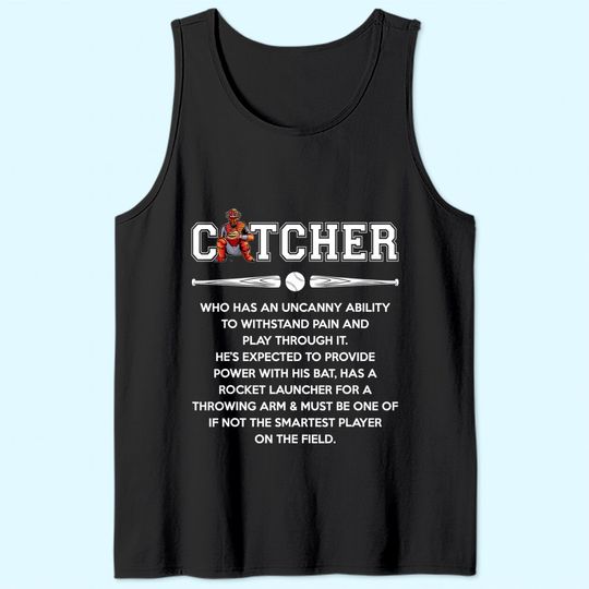 Discover Baseball Lover - Catcher Definition Tank Top