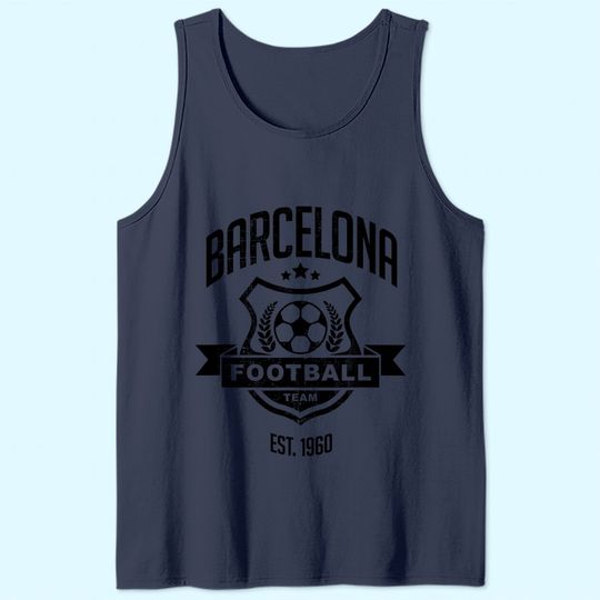 Discover Grunge Spain Barcelona Gameday Sport Soccer Fan Gift Tank Top