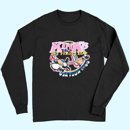 Discover The Kinks Band One For The Road USA Tour 1980 Long Sleeves