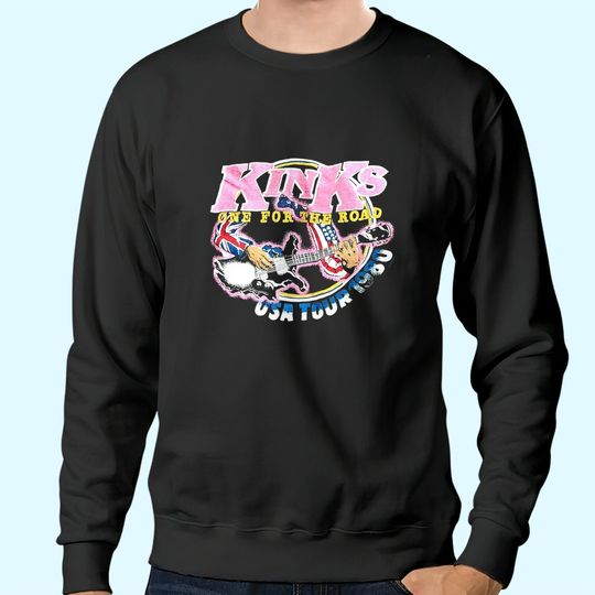 Discover The Kinks Band One For The Road USA Tour 1980 Sweatshirts