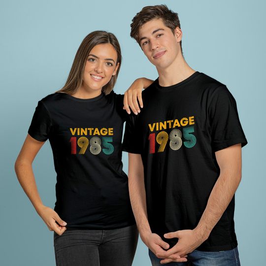 Discover Vintage 1985 36th Birthday Gift Men Women 36 Years Old T Shirt