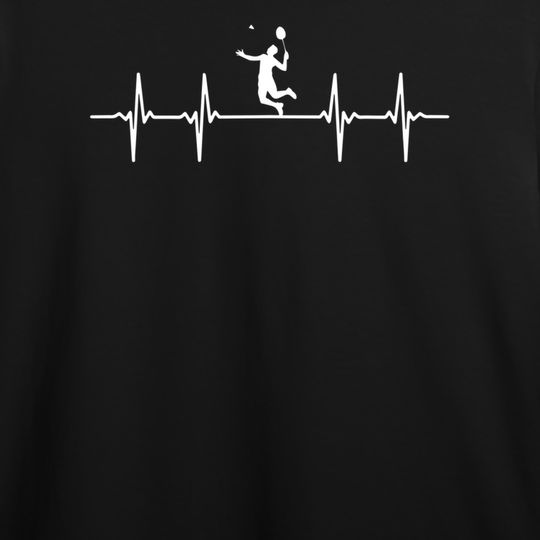 Discover Great Badminton Heartbeat Gift Shuttlecock T-Shirt