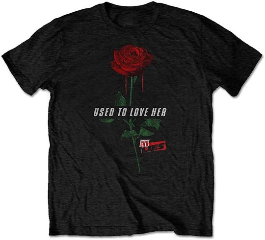 Discover T-shirt Unissexo Guns & Roses Used To Love Her Rose