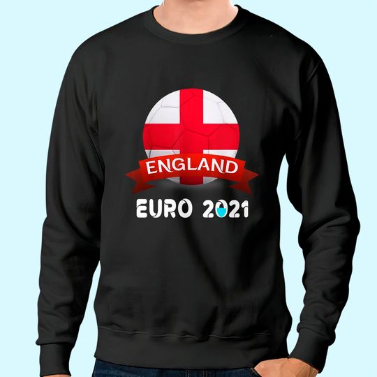 Discover Euro 2021 Men's Sweatshirt England Flags Soccer