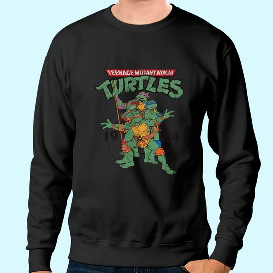 Discover Teenage Mutant Ninja Turtles Classic Circle 1984 Tee-Sweatshirt