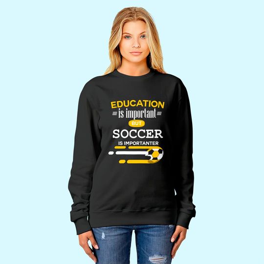 Discover Suéter Sweater para Homem e Mulher Presente para Amantes de Futebol Soccer Player Fan Supporter Soccer Team Sweatshirt