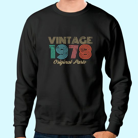 Discover Vintage 1978 Retro 70's Sweatshirt