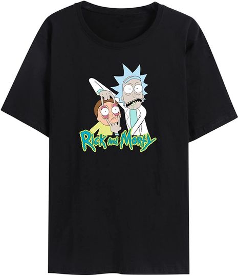 Discover Rick & Morty | T-Shirt Camisete Manga Curta para Homem e Mulher