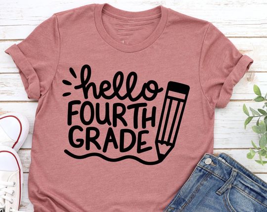 Discover T-shirt Unissexo Fello Fouth Grade Presente para Professores