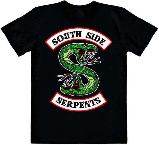 Discover T-shirt para Homem e Mulher Riverdale South Side Serpents Logo