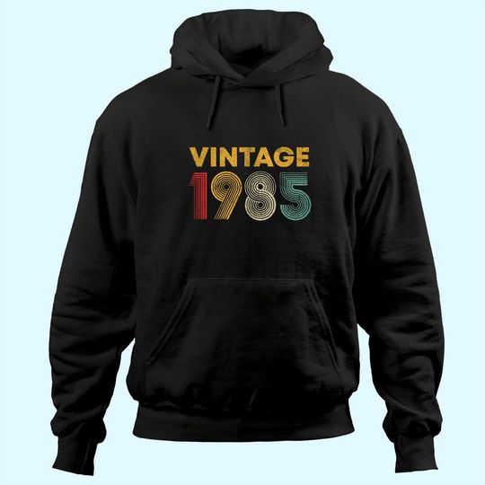 Discover Vintage 1985 36th Birthday Gift Men Women 36 Years Old Hoodie