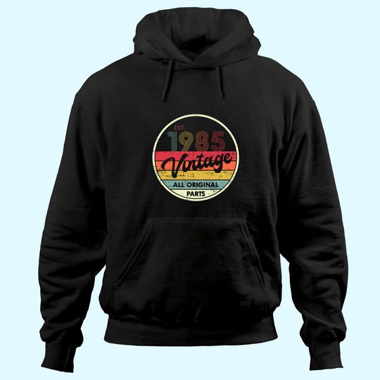 Discover Retro Vintage 1985 THoodie 35th Birthday Gifts 35 Years Old Hoodie