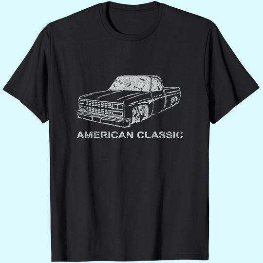 Discover Vintage Racing C10 1973-87 Square Body Pickup Truck Graphic T Shirt for Men