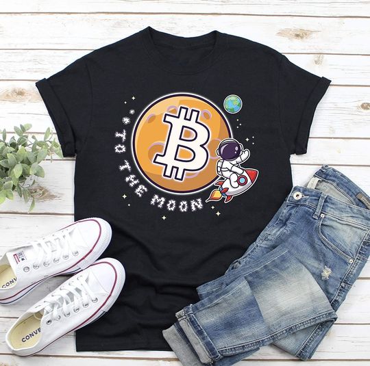 Discover T-shirt Unissexo Bitcoin To The Moon