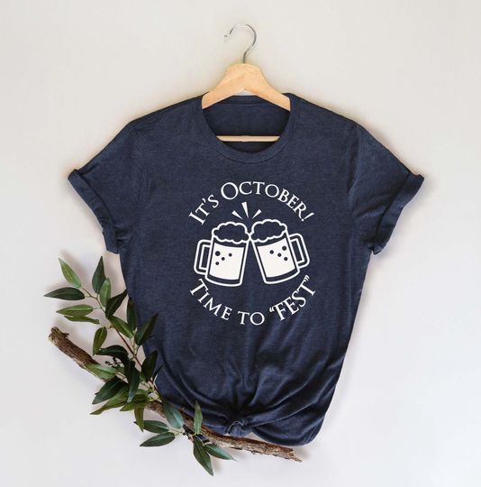 Discover T-shirt para Homem e Mulher It’s October Time To Fest