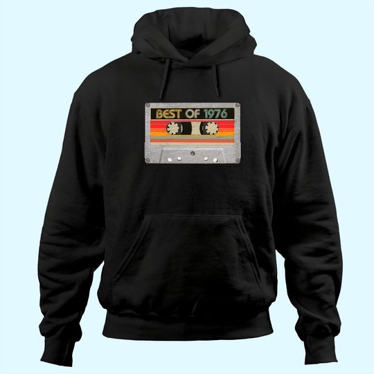 Discover Best Of 1976 45th Birthday Gifts Cassette Tape Hoodie