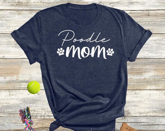 Discover T-shirt para Homem e Mulher com Poodle Mom
