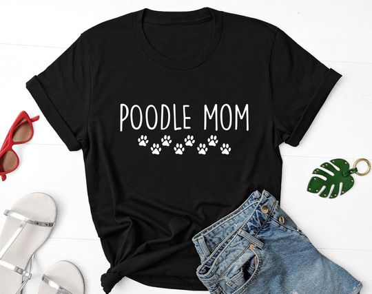 Discover T-shirt para Homem e Mulher Poodle Mom