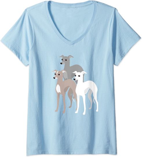 Discover T-shirt de Mulher com Três Galgos