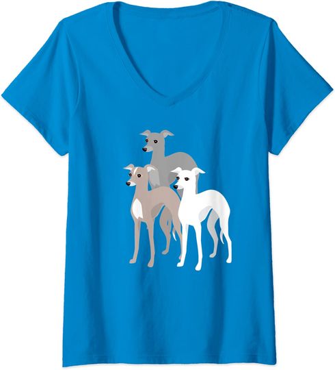 Discover T-shirt de Mulher com Três Galgos