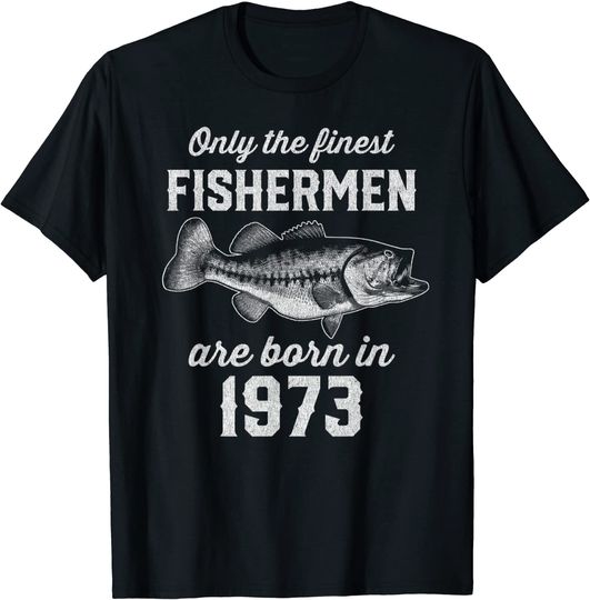 Discover Fishing Fisherman 1973 T-shirt para Homem e Mulher