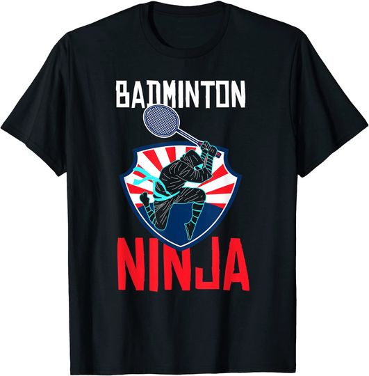Discover Badminton Ninja Shirt Badminton Player Badminton Gift T-Shirt