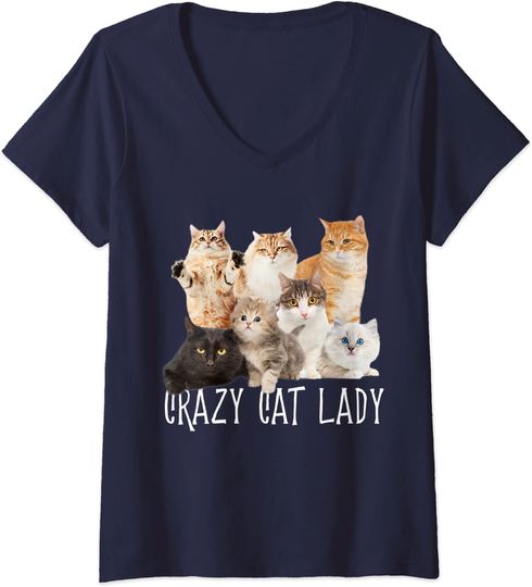 Discover T-shirt de Mulher Gatos Preguiçosos