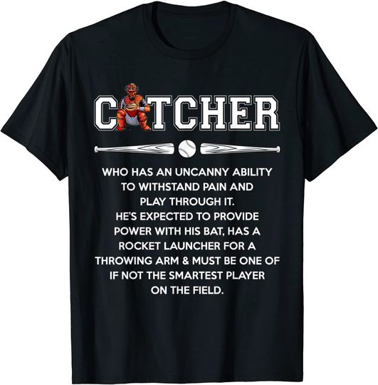 Discover Baseball Lover - Catcher Definition T-Shirt