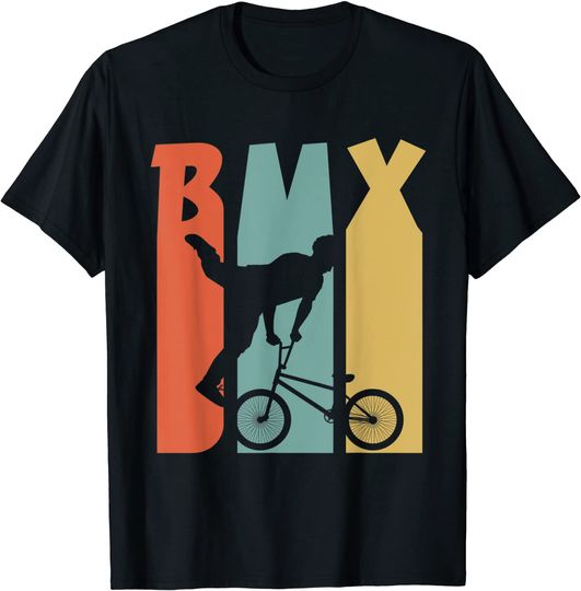 Discover BMX, Retro BMX Bike Rider, vintage Retro 1970's style T-Shirt