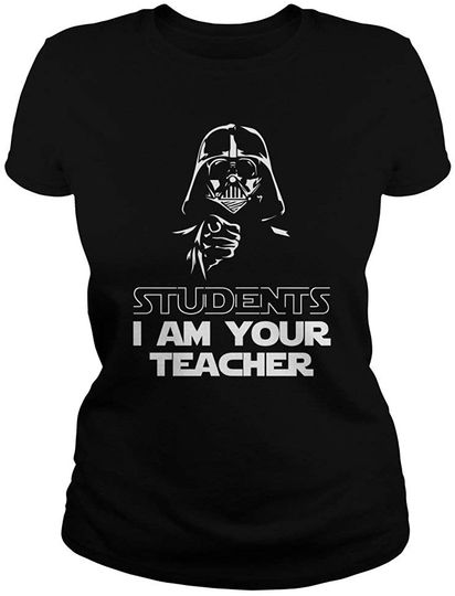 T-shirt de Homem para Professor com O Texto em Inglês Student I Am Your Teacher
