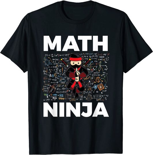 Discover Camisete Unissex com Ninja da Matemática