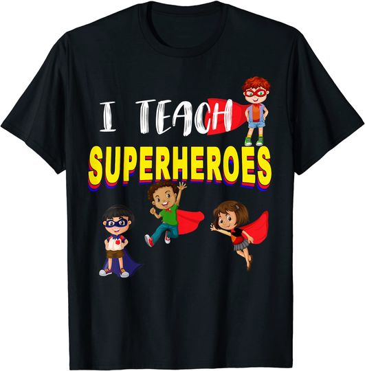 Discover Camisete Unissex I Teach Superheroes