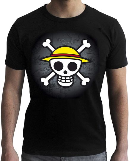 Discover T-shirt de Homem com Crânio e Chapéu